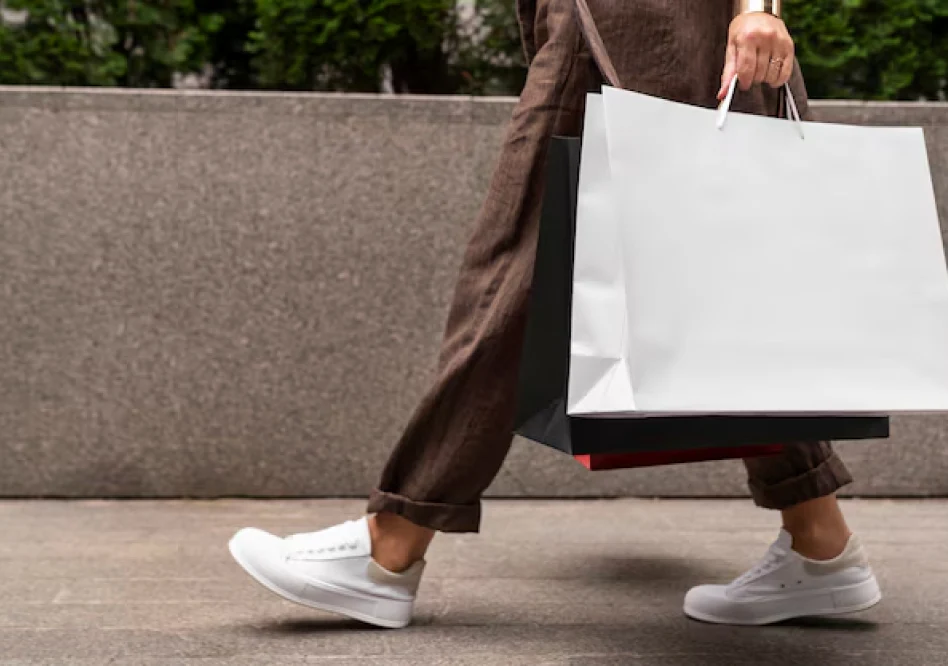 Beyaz saplı çanta ecosunpack